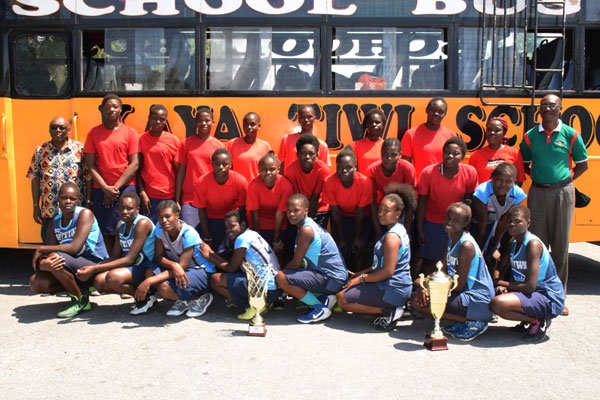 Kaya Tiwi Carry Kenya S Flag In Girls Basketball