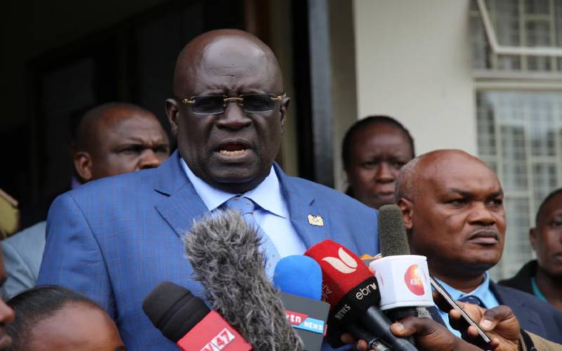 Hii ujinga ya pregnancy inatoka wapi, angry Magoha to parents for abating role