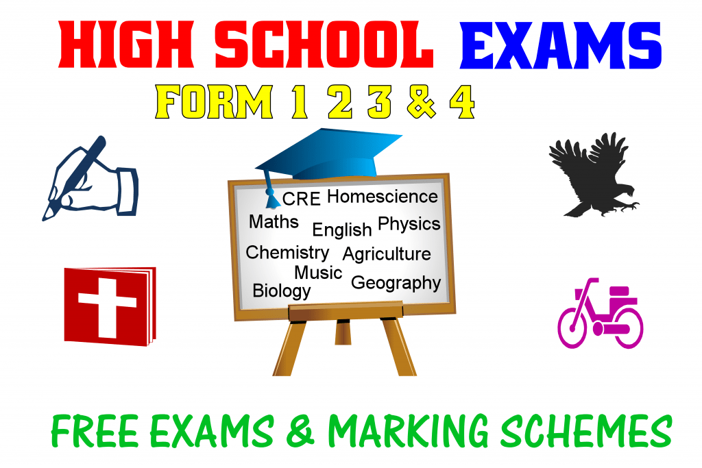 Free Form 1 2 3 and 4 Exams and Marking schemes