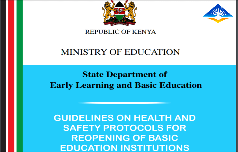 Ministry issues guidelines on health and safety protocols for reopening schools