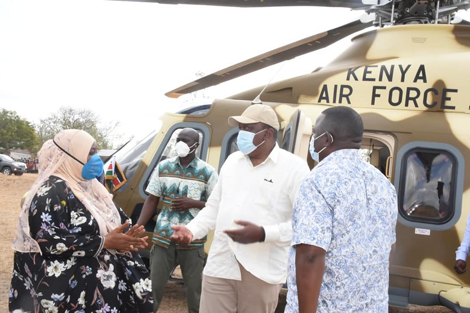 President Uhuru makes an impromptu visit to inspect the first ever TTC in Kwale