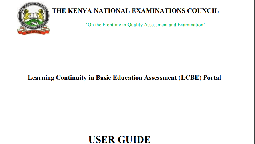 Knec LCBE assessment step by step guide, how to login, score and upload scores