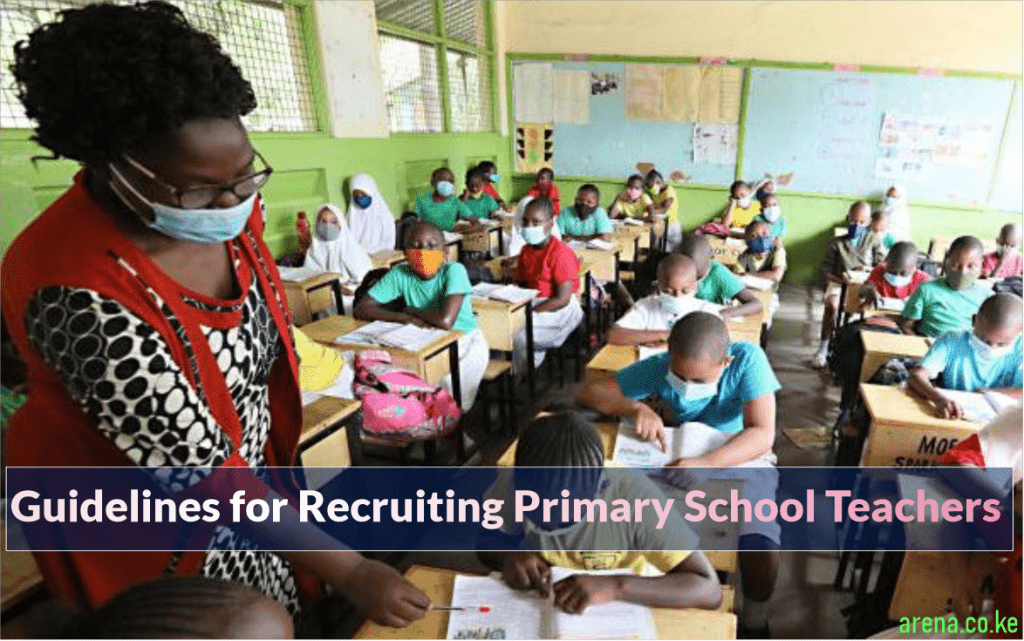 TSC guidelines for recruiting P1 teachers on permanent terms