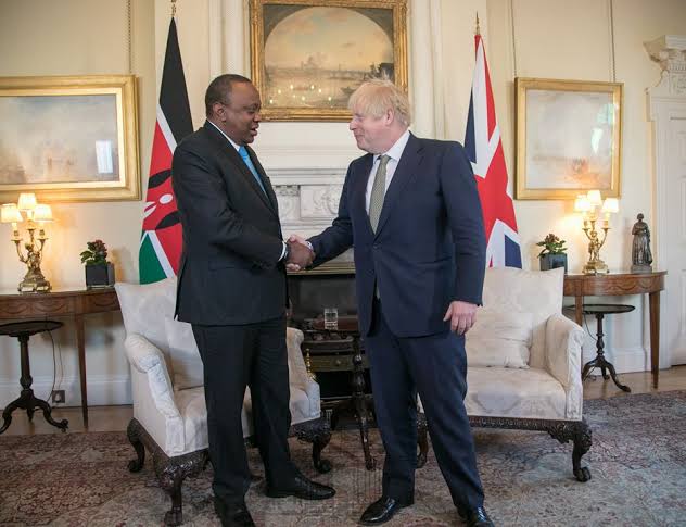 Uhuru and Johnson in Global Partnership for Education initiative