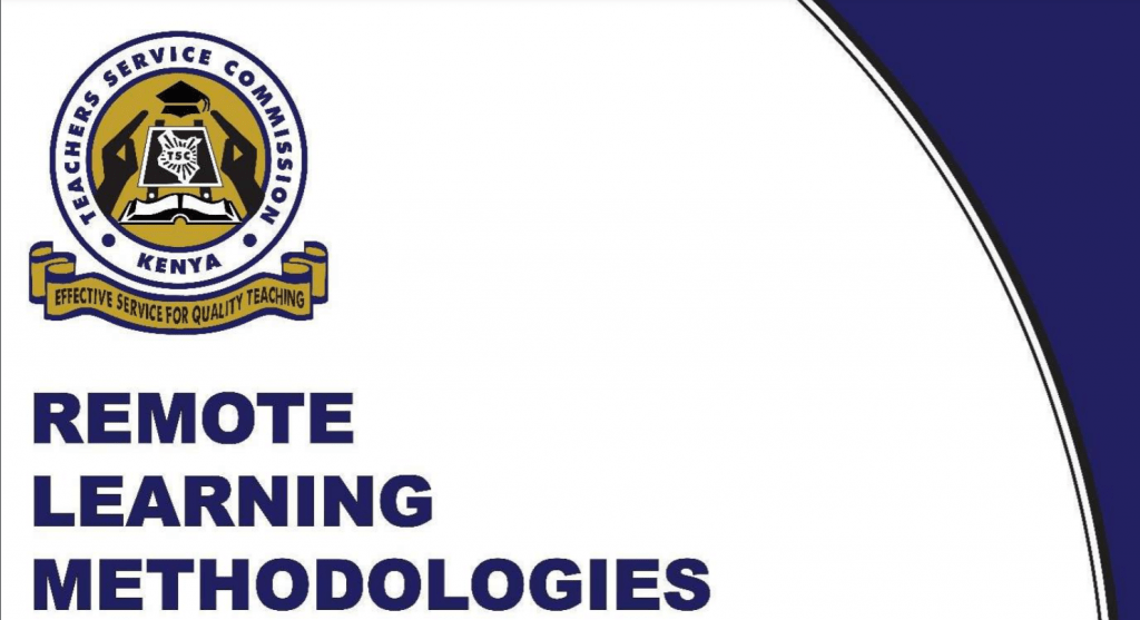 TSC Remote Learning Methodology training schedule for teachers