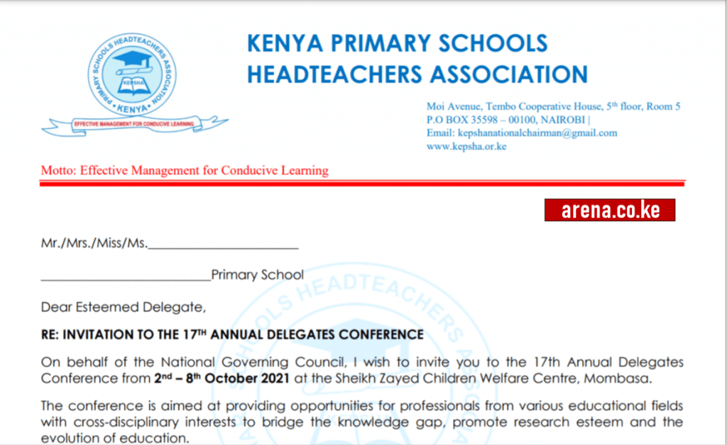 Primary school heads invited for 17th Kepsha ADC planned in October