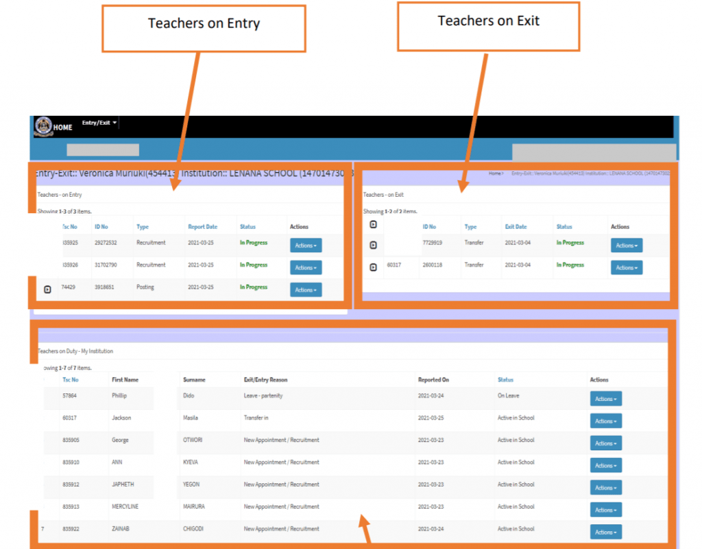 TSC online Entry/Exit user manual (Online Casualty guide)