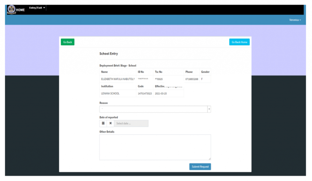 TSC online Entry/Exit user manual (Online Casualty guide)