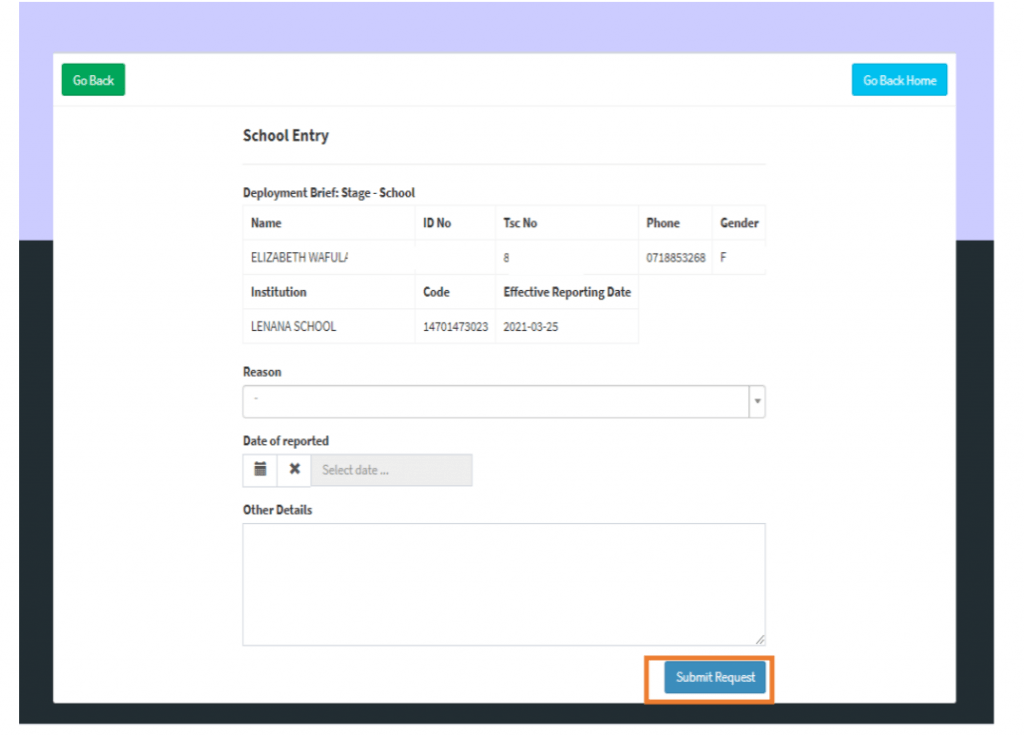 TSC online Entry/Exit user manual (Online Casualty guide)