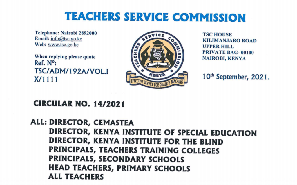 TSC releases new salary, allowance, CBA benefits for teachers