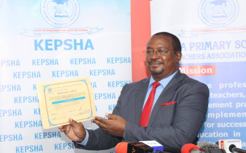 Primary school heads to meet in Mombasa on 27th Dec for Kepsha conference