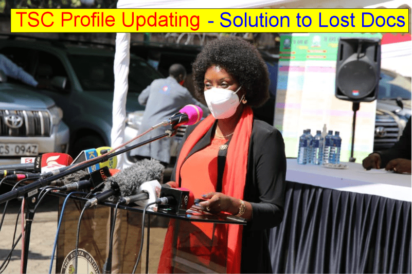 TSC profile updating: What to do incase of missing documents