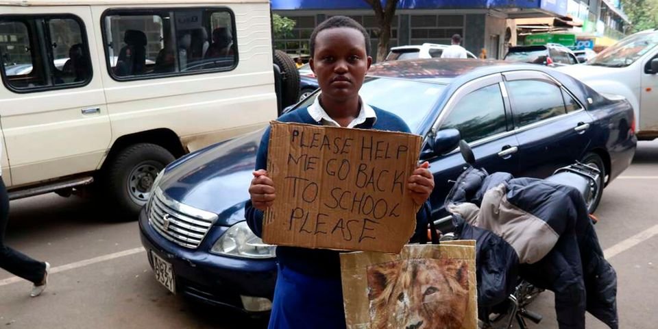 Student seen begging fees in Nairobi streets finally joins school