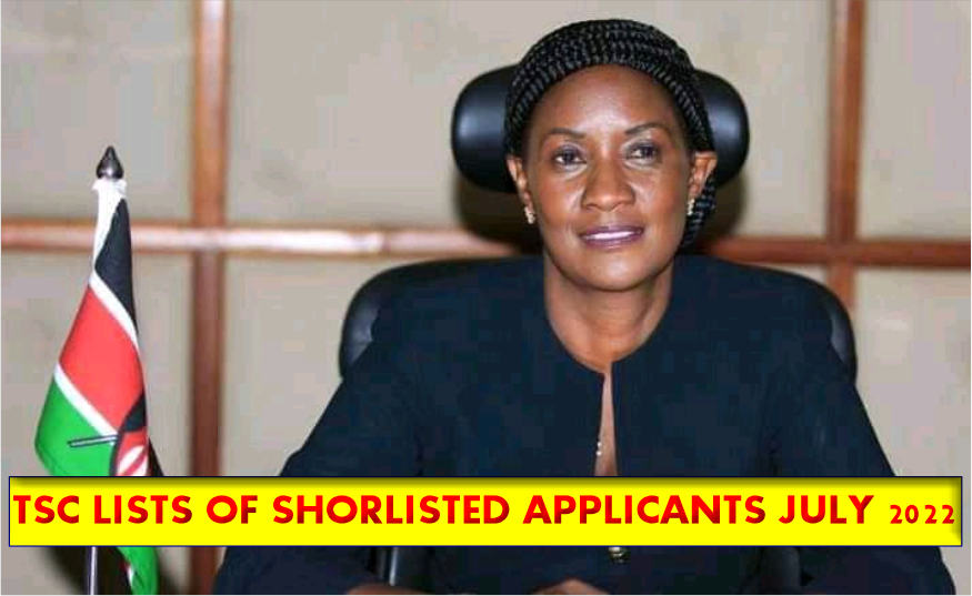 Lists of TSC shortlisted applicants for July recruitment interviews per region