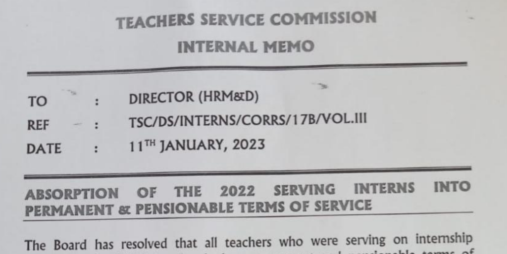 TSC resolves to convert serving intern teachers to pnp terms (memo)