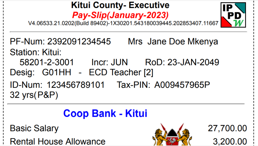 ECDE teachers salaries per county proposed by Governors