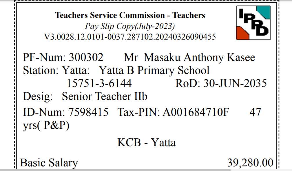 TSC releases July teachers salaries with these changes