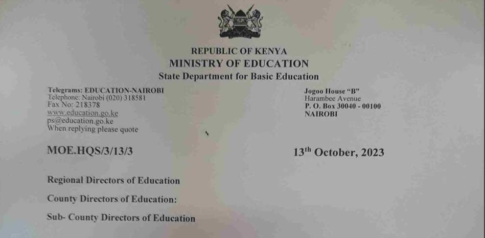 Ministry releases new circular with early school closing dates