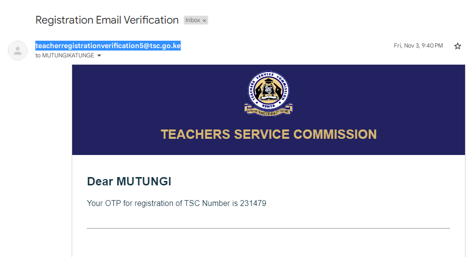 How to easily download emailed TSC registration certificate