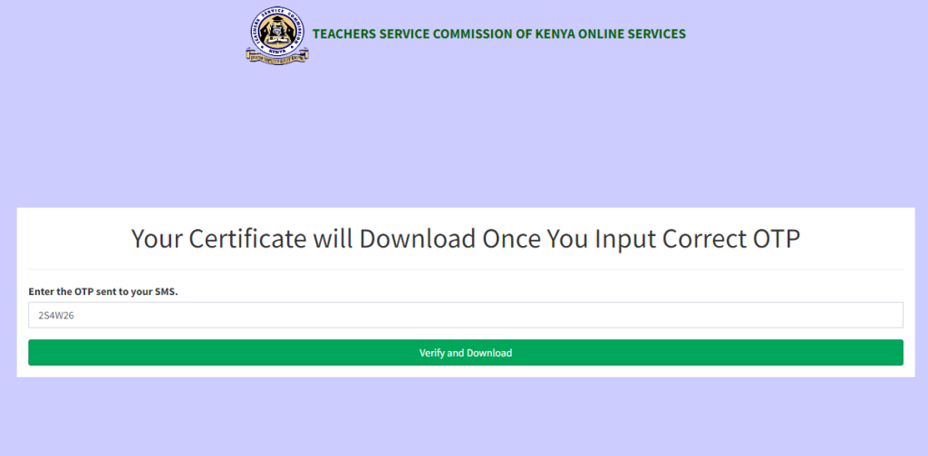 How to easily download emailed TSC registration certificate