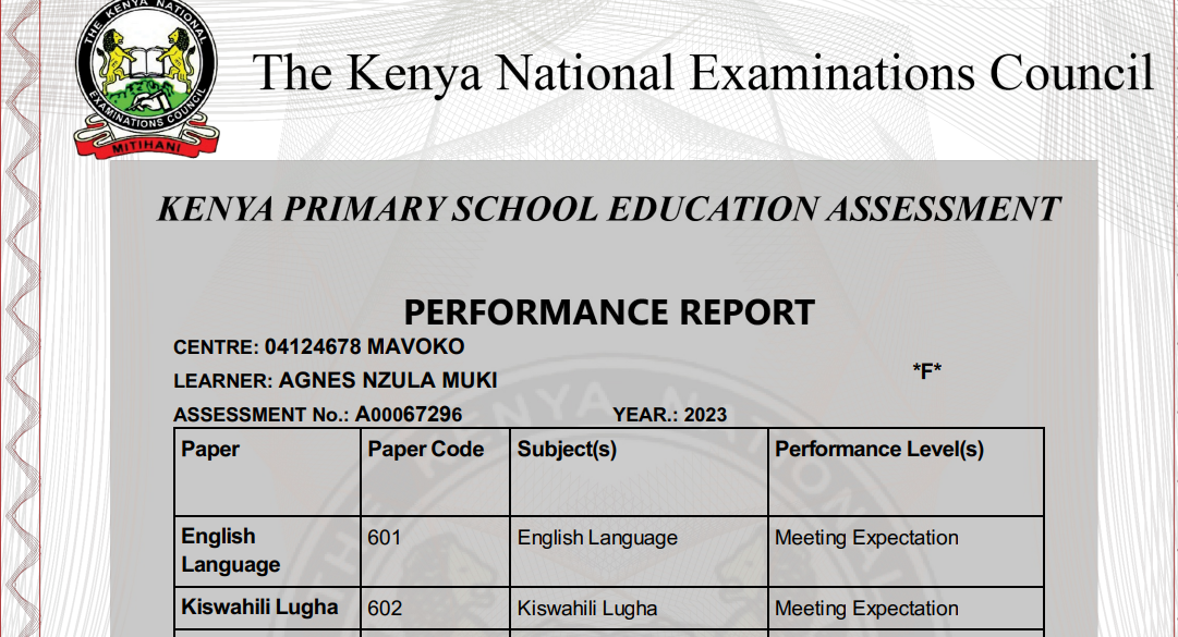 KPSEA candidates to get results in report form in schools from Monday