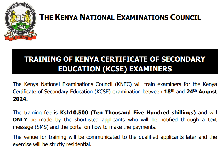 Knec launch training for KCSE examiners starting next week