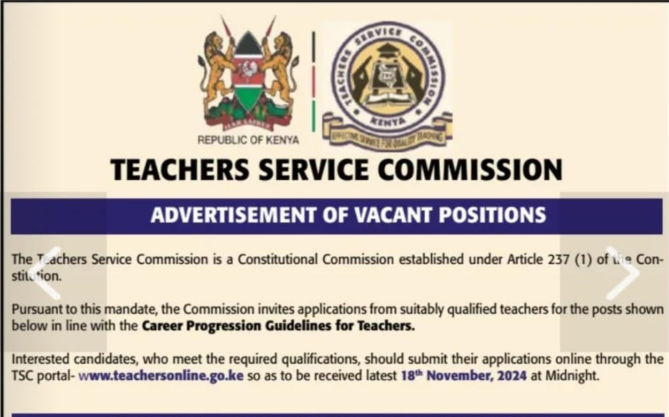 TSC advertises 5,690 promotion slots for C4,C5,D1 and D3 grades