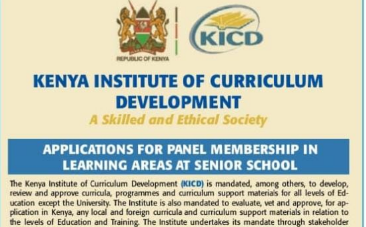 KICD invites teachers to apply for subject panel membership in senior school