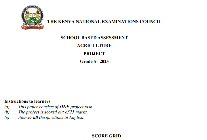 Knec 2025 Grade 4 and 5 CBC projects and practicals (pdf downloads)